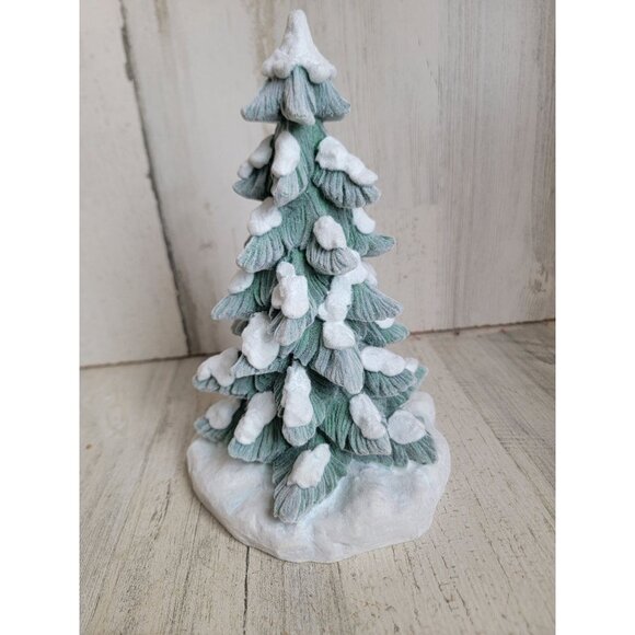 Velvet felt tree snow pine xmas tree home decor figure forest - Picture 3 of 7